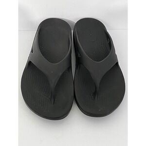 OOFOS OOriginal Sandals Mens 8 Black Recovery Flip Flops Thong Slides